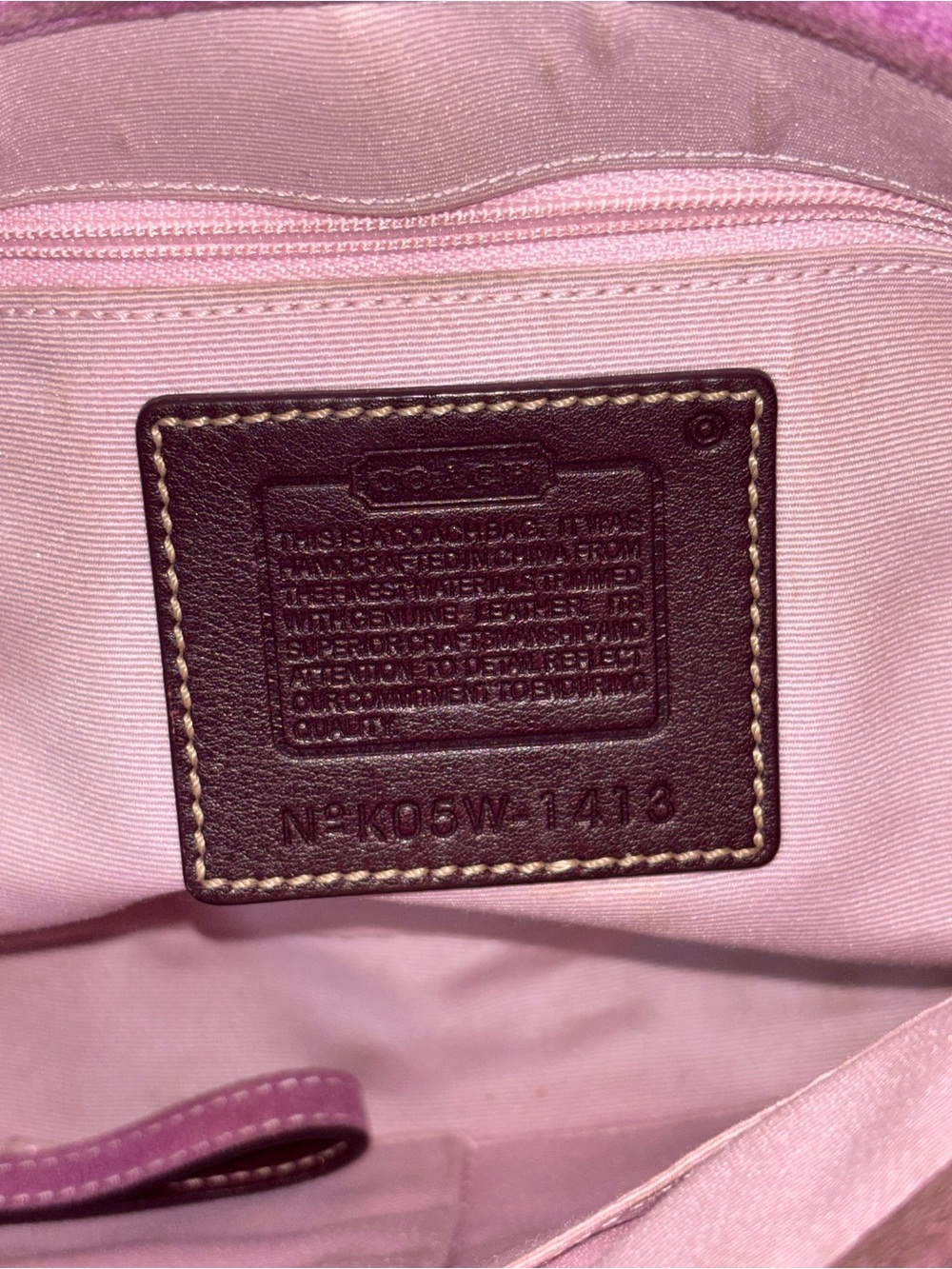Coach SoHo Purple Herringbone Wool Tweed Flap Rare Y2K Shoulder Bag 2005 - Picture 7 of 7